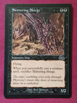Magic The Gathering URZA'S SAGA SKITTERING SKIRGE black card MTG - Image 1