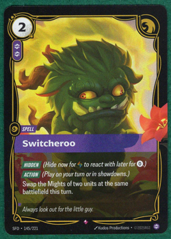Switcheroo - Spiritforged (SFD) #145 - Riftbound: League of Legends TCG Card - Image 2