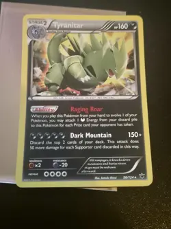 Pokemon - Tyranitar holo - 56/124 fates collide nm B61 - Image 1