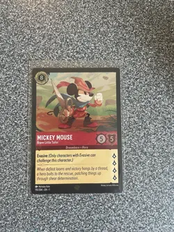 Disney Lorcana Mickey Mouse Brave Little Tailor 115/204 First Chapter Cold Foil - Image 1