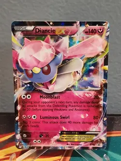 Diancie EX XY43 Black Star Promo Pokemon Card MP - Image 1