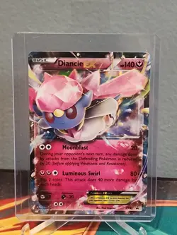 Diancie EX XY43 Black Star Promo Pokemon Card MP - Image 4