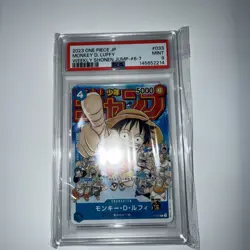 One Piece Card PSA 9 MONKEY.D.LUFFY JAPANESE SHONEN JUMP PROMO (P-033) - Image 2