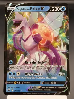 Origin Forme Palkia V 039/189 - Ultra Rare - Astral Radiance Pokemon Card NM - Image 1