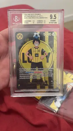 One Piece x BVB Borussia Dortmund Promo Card Monkey D. Luffy St13-003 - Bgs 9.5 - Image 1