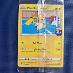 Pikachu on the Ball 001/005 Pokemon Card Sealed Promo Fultsal England Exclusive - Image 1