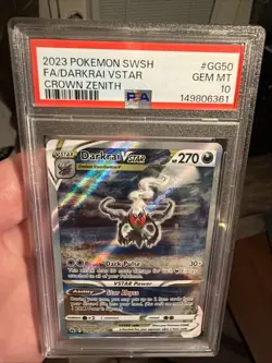 Pokemon TCG: Crown Zenith Darkrai VSTAR Full Art, #GG50/GG70, PSA 10 GEM MINT. - Image 4