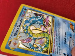 CREASE!! MISTY’s Gyarados 13/132 1st Edition Gym Challenge Holo ((MP)) SEE PICS - Image 5