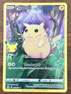 Pikachu 005/025 Celebrations Holo Rare 25th Anniversary Pokemon TCG - Image 1