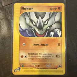 Rhyhorn 91/144 Skyridge Pokemon English Non Holo 2003 - Image 1