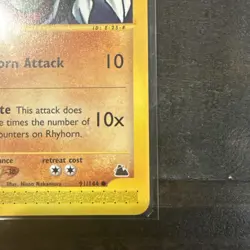 Rhyhorn 91/144 Skyridge Pokemon English Non Holo 2003 - Image 3