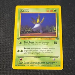 Pokemon TCG Oddish 58/64 Jungle Common 1st Edition Regular English 50 HP 1999 - Image 1