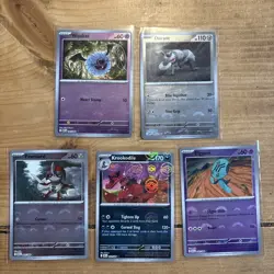 Pokemon Black Bolt White Flare Pokeball Reverse Bundle x5 040/086 059/086 NM - Image 1