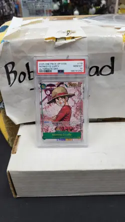 2025 MONKEY D. LUFFY OP-13 CARRYING ON HIS WILL ALT ART ONE PIECE PSA 10 #118 - Image 1