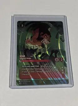 Disney Lorcana Card Scar Heartless Hunter 14/P2 Enchanted Championship Promo - Image 1