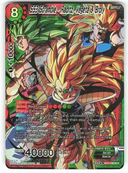 SS3 Scramble - Raditz, Vegeta & Broly BT7-130 SCR Dragon Ball Super Card - Image 1