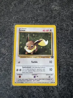 Pokemon | Eevee 55/82 | 1st Edition Card, Team Rocket | 2000 WOTC | Common LP - Image 1