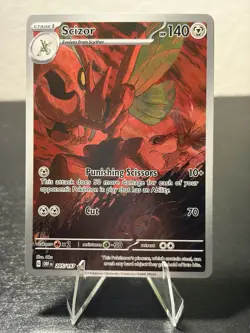 Scizor 205/197 Illustration Rare Obsidian Flames Pokemon Holo Near Mint - Image 1