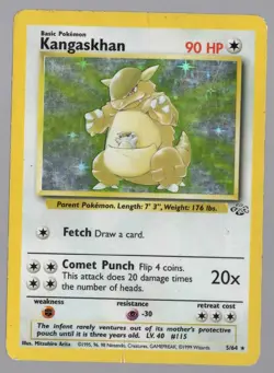 Pokemon TCG Kangaskhan Holo Rare Jungle - Image 1
