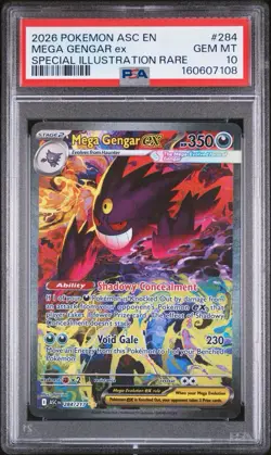 PSA 10 - Pokemon Mega Gengar ex Ascended Heroes SIR Holo #284 - Image 1