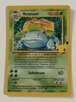 Venusaur 105/12 Pokemon Celebrations Classic Collection 25th Anniversary Holo LP - Image 1