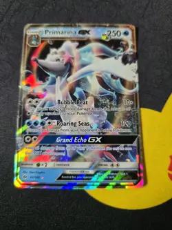 Pokemon TCG Primarina GX Holo Ultra Rare Card Sun & Moon Base Set 42/149 - Image 1