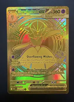 Mega Gardevoir ex - 187/132 - Pokemon Mega Evolution Mega Hyper Rare Gold NM - Image 1