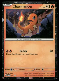 Pokemon Cards Charmander 047 COSMOS HOLO Scarlet & Violet Promo Holo Promo NM - Image 1