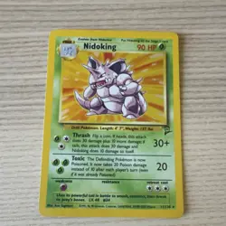 Pokemon Nidoking Base Set 2 Holo Rare Card 11/130 90 HP English 2000 - Image 1