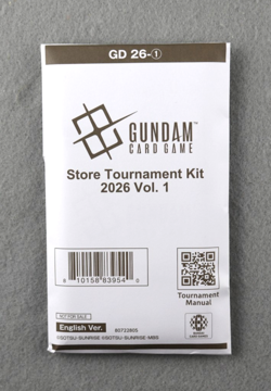 Gundam Trading Card Game Store Tournament Kit 2026 Vol. 1 ENGLISH Sealed GD-26 - Image 1