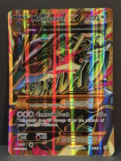 Mega M Rayquaza EX Jumbo/Oversized Card 98/98 Full Art Holo - Image 2