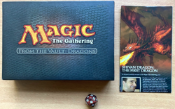 MTG From The Vault: Dragons Empty Box + Dice + Booklet - Image 1