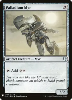 Palladium Myr Light Play, English Magic the Gathering MTG Mystery Booster - Image 1