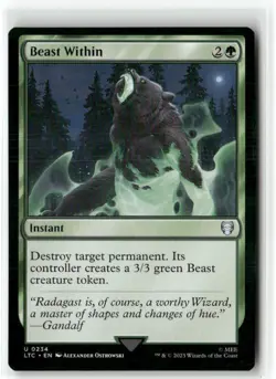 Beast Within 234 Commander: The Lord of the Rings: NM - Image 1
