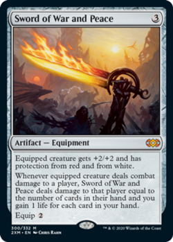 Sword of War and Peace - Foil Light Play, English Magic the Gathering MTG Double - Image 1