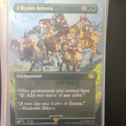 Magic: The Gathering A Realm Reborn 566 Universes Beyond Foil Borderless Green … - Image 1