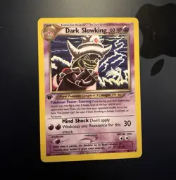 Pokemon TCG Neo Destiny 1st Ed Dark Slowking 20/105 Rare Reg 60 HP Eng - Image 1