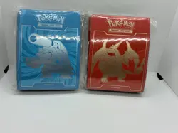 2 X Pokemon XY Evolutions Charizard /Blastoise 65ct ETB Sleeves Sealed - Image 1