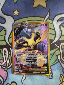 Pokemon TCG Alakazam EX Fates Collide 125/124 Full Art Secret Rare Card - Image 1
