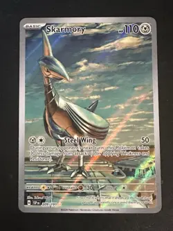 Skarmory 209/191 Pokemon Surging Sparks Illustration Rare Full Art Holo NM - Image 1