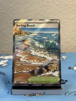 Surfing Beach 114/086 Chaos Rising Full Art Ultra Rare NM Pokemon TCG English - Image 1