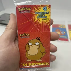 7 Pack Lot NOS Vintage 1999 Pokemon Sealed Collectable Party Stickers 4-Pack - Image 2