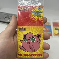 7 Pack Lot NOS Vintage 1999 Pokemon Sealed Collectable Party Stickers 4-Pack - Image 4