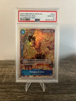 PSA 10 GEM MINT Portgas D. Ace OP08-052 One Piece Op08-Two Legends - Image 1