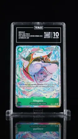 2026 One Piece Megalo EB04-018 Alt Art TAG 10 Ranked #1 - Image 1
