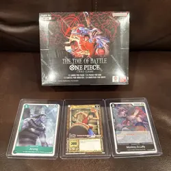 ONE PIECE TCG OP-16 THE TIME OF BATTLE BOOSTER BOX ENGLISH BANDAI Sealed Promos - Image 1