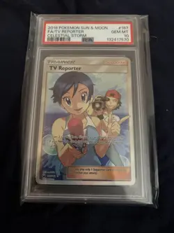 Pokemon Card PSA 10 TV Reporter 167/168 Celestial Storm - Image 2