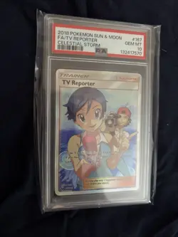 Pokemon Card PSA 10 TV Reporter 167/168 Celestial Storm - Image 3