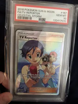 Pokemon Card PSA 10 TV Reporter 167/168 Celestial Storm - Image 5