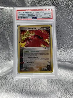 Pokemon Team Magma’s Groudon Celebrations 9/95 Psa 10 - Image 1